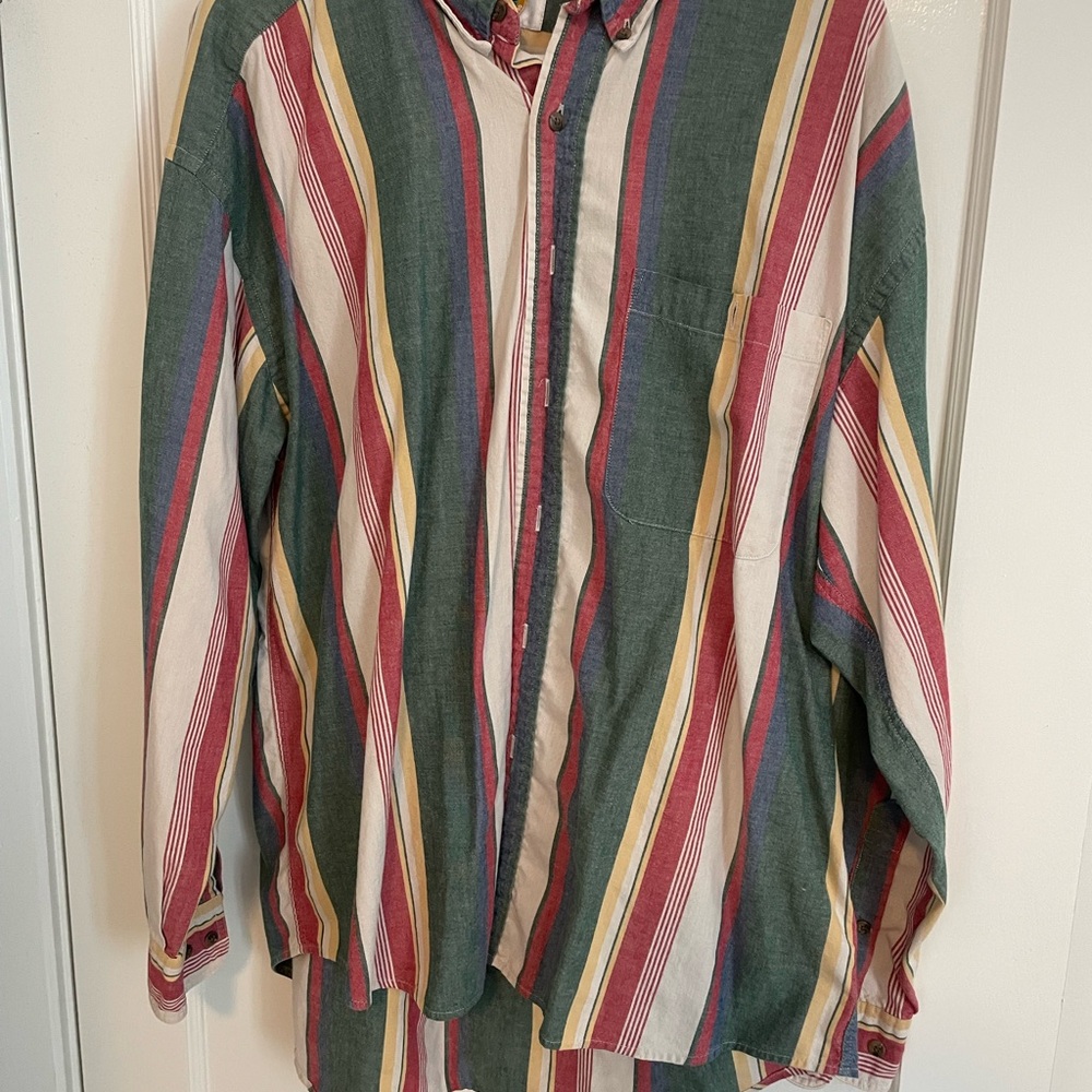 Vintage 90s Striped Men's Shirt